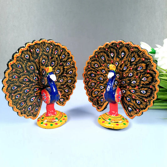 Dancing Peacock Artificial Deco