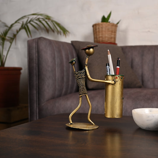 Golden Lady Baby Pen Stand for Office Desk (13.97* 10.16 * 20.32)