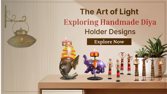 The Art of Light: Exploring Handmade Diya Holder Designs by Sanvi Craft