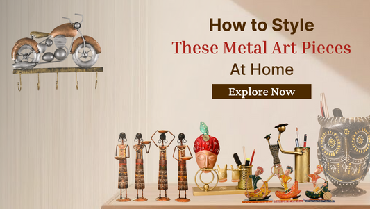How to Style These Metal Art Pieces at Home
