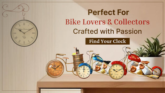 Perfect Clocks for Bike Lovers & Collectors – Crafted with Passion by Sanvi Craft