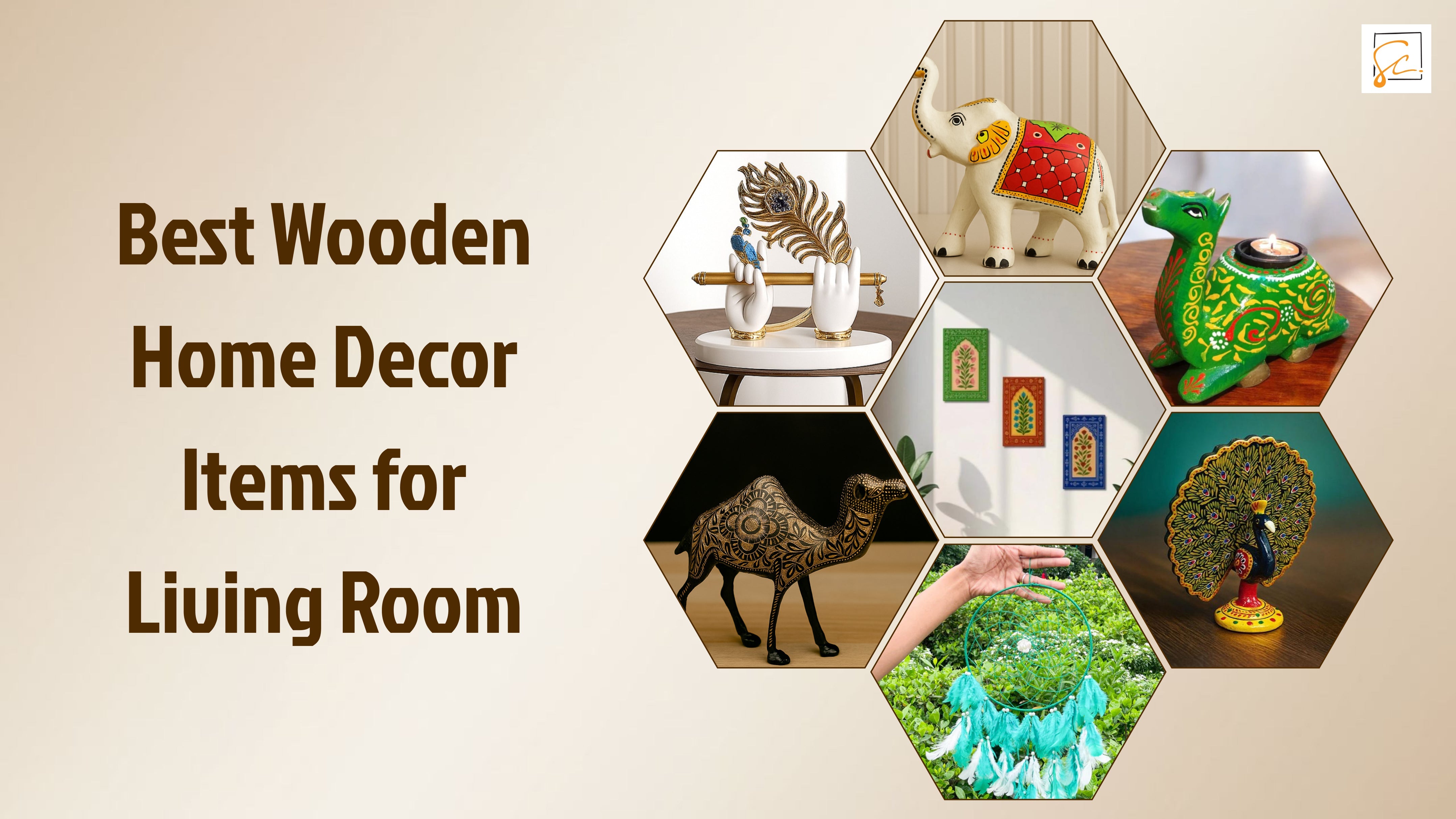 Best Wooden Home Decor Items for Living Room – Sanvi and Craft