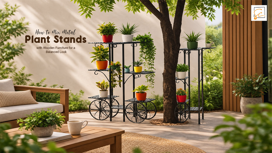 How to Mix Metal Plant Stands with Wooden Furniture for a Balanced Look