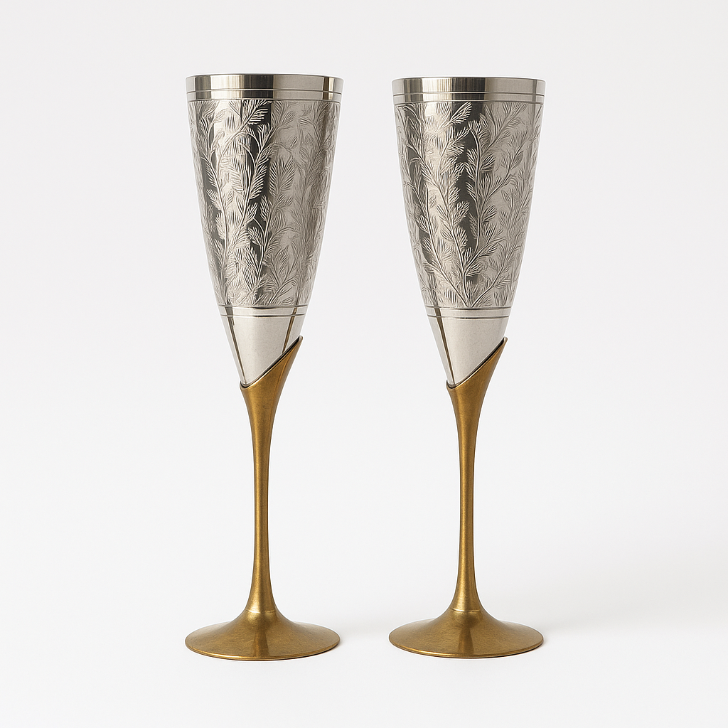 brass wine glasses Champagne Glass ( Wine Glass ) – Sanvi and Craft