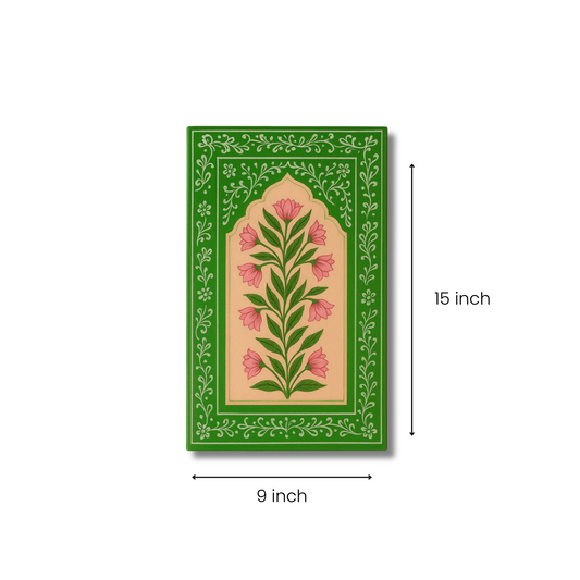 Green Handpainted Wooden Wall Frame